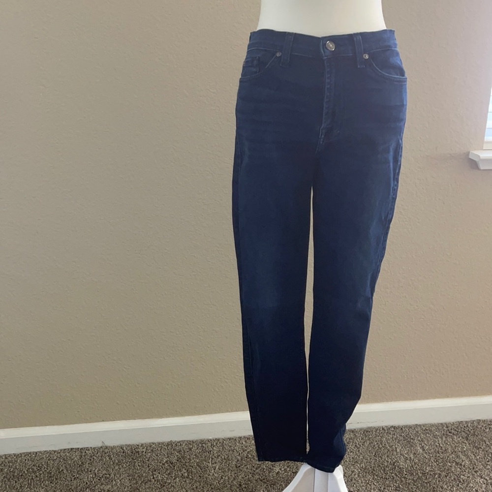 High waist ankle jean